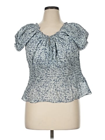 Lauren Jeans Co. Short Sleeve Blouse (view 1)