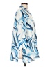 Chico's Print Blue 3/4 Sleeve Blouse Size Lg (2) - photo 4