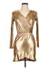 ASOS Metallic Gold Cocktail Dress Size 6 - photo 1