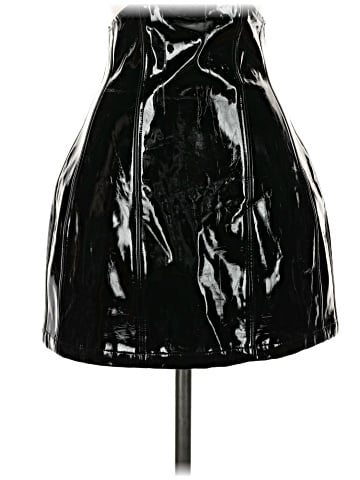 Danielle Bernstein Faux Leather Skirt (view 1)