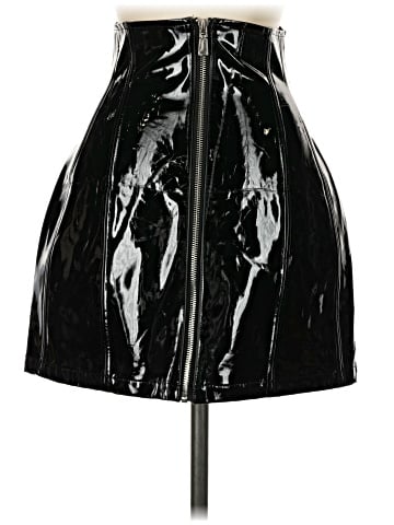 Danielle Bernstein Faux Leather Skirt (view 2)