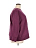 Just My Size Solid Purple Pullover Sweater Size 3X Plus - photo 4