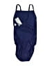 Speedo Solid Blue One Piece Swimsuit Size 12 - photo 2