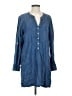 Soft Joie Blue 3/4 Sleeve Button-Down Shirt Size S - photo 1