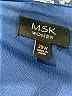 MSK 100% Polyester Blue Casual Dress Size 20 - photo 7