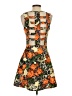 BCBGMAXAZRIA Orange Black Vest Size S - photo 2