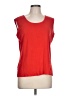 MING WANG Red Sleeveless Top Size L - photo 1