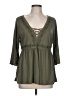 Torrid Green 3/4 Sleeve Blouse Size Lg Plus (0) - photo 1