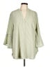 Misia 100% Polyester Green 3/4 Sleeve Blouse Size L - photo 1