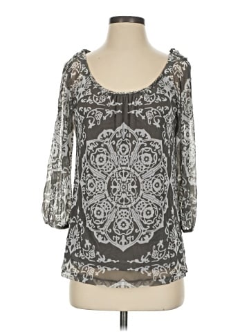 INC International Concepts 3/4 Sleeve Blouse (view 1)