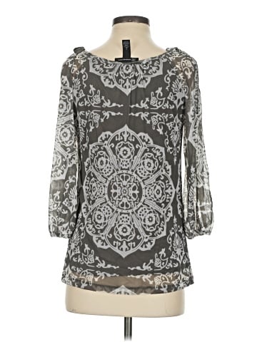 INC International Concepts 3/4 Sleeve Blouse (view 2)