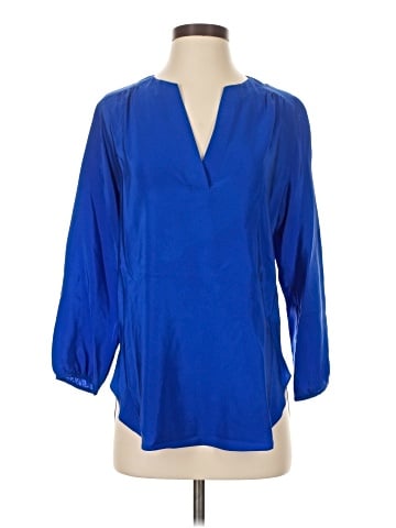 Amanda Uprichard 3/4 Sleeve Silk Top (view 1)
