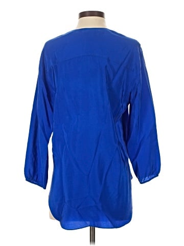 Amanda Uprichard 3/4 Sleeve Silk Top (view 2)