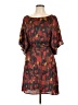 BCBGMAXAZRIA 100% Polyester Print Multi Color Brown Casual Dress Size L - photo 1