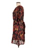 BCBGMAXAZRIA 100% Polyester Print Multi Color Brown Casual Dress Size L - photo 5