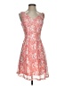 Buttons Hearts Orange Cocktail Dress Size S - photo 1