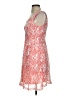 Buttons Hearts Orange Cocktail Dress Size S - photo 5