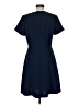 Ann Taylor Solid Blue Casual Dress Size 6 - photo 2