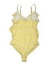 H&M Print Yellow One Piece Swimsuit Size M - photo 2