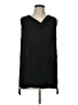 Ecru 100% Polyester Black Sleeveless Blouse Size L (estimated) - photo 1
