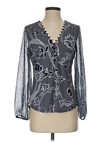 White House Black Market 3/4 Sleeve Blouse (view 1)