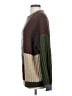 Motel 100% Polyester Color Block Brown Pullover Sweater Size XS - photo 5