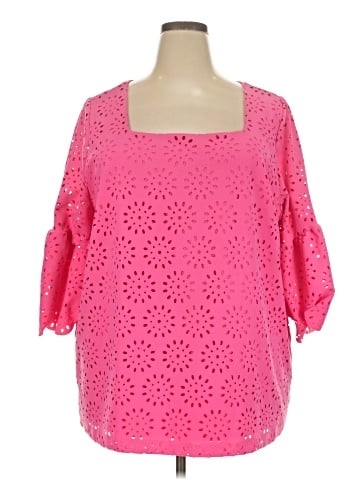 Jessica London 3/4 Sleeve Blouse (view 1)