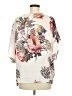 Umgee 100% Polyester Ivory Short Sleeve Blouse Size M - photo 2