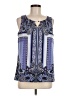Dana Buchman 100% Polyester Blue Sleeveless Blouse Size M - photo 1