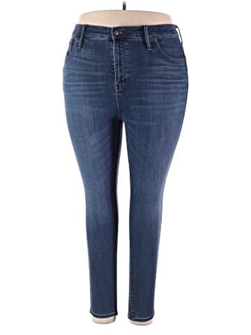 Madewell 10" High-Rise Skinny Jeans in Danny Wash: TENCEL&trade; Denim Edition (view 1)