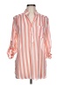 Tinley 100% Polyester Stripes Pink 3/4 Sleeve Blouse Size L - photo 1