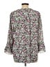 Charter Club 100% Polyester Floral Green 3/4 Sleeve Blouse Size L - photo 2