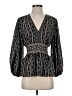 Max Studio 100% Polyester Black Long Sleeve Blouse Size S - photo 1