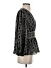 Max Studio 100% Polyester Black Long Sleeve Blouse Size S - photo 4