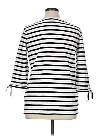 Christopher & Banks 3/4 Sleeve T-Shirt (view 2)