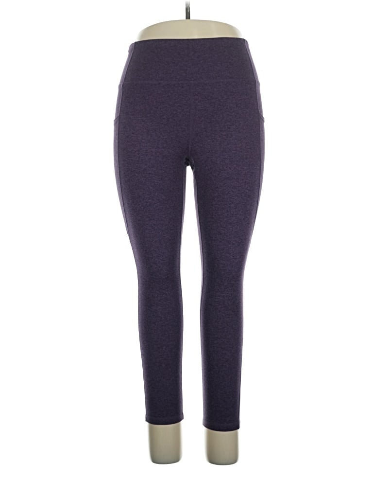 Pre-owned Gaiam Yoga Pants In Purple
