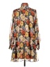 AaKaa Floral Orange Casual Dress Size S - photo 2