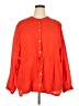 Torrid 100% Cotton Red 3/4 Sleeve Blouse Size 5X Plus (5) - photo 1