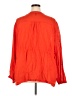 Torrid 100% Cotton Red 3/4 Sleeve Blouse Size 5X Plus (5) - photo 2