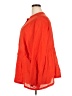 Torrid 100% Cotton Red 3/4 Sleeve Blouse Size 5X Plus (5) - photo 5