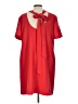Alex Marie Solid Red Casual Dress Size 10 - photo 2