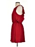 Everly 100% Polyester Solid Red Casual Dress Size S - photo 5