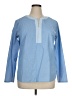 Van Heusen Blue Long Sleeve Blouse Size XL - photo 1