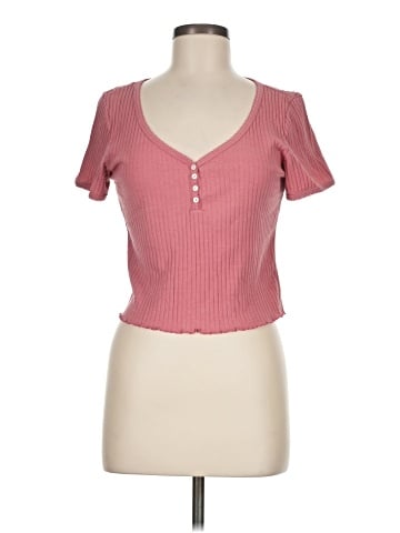 American Eagle Outfitters Short Sleeve Henley (view 1)