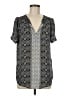 DR2 100% Polyester Black Short Sleeve Blouse Size M - photo 1