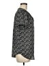 DR2 100% Polyester Black Short Sleeve Blouse Size M - photo 4