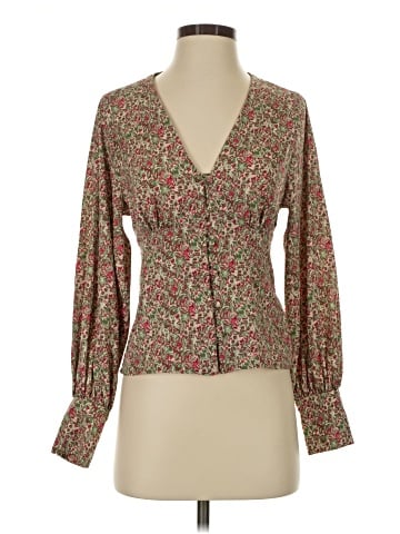 Topshop Long Sleeve Blouse (view 1)