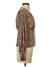 Topshop 100% Polyester Brown Long Sleeve Blouse Size 4 - photo 4