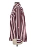 Madison 100% Polyester Stripes Burgundy Long Sleeve Blouse Size XS - photo 5