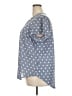 41Hawthorn 100% Polyester Polka Dots Blue Short Sleeve Blouse Size 2X - photo 5